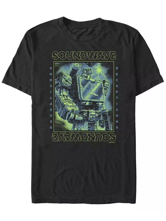 Мужская футболка Soundwave с коротким рукавом и круглым вырезом Fifth Sun — изображение 1 из 1, черный
