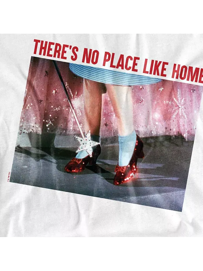 Мужская футболка The No Place Like Home Wizard Of Oz — изображение 2 из 3, белый