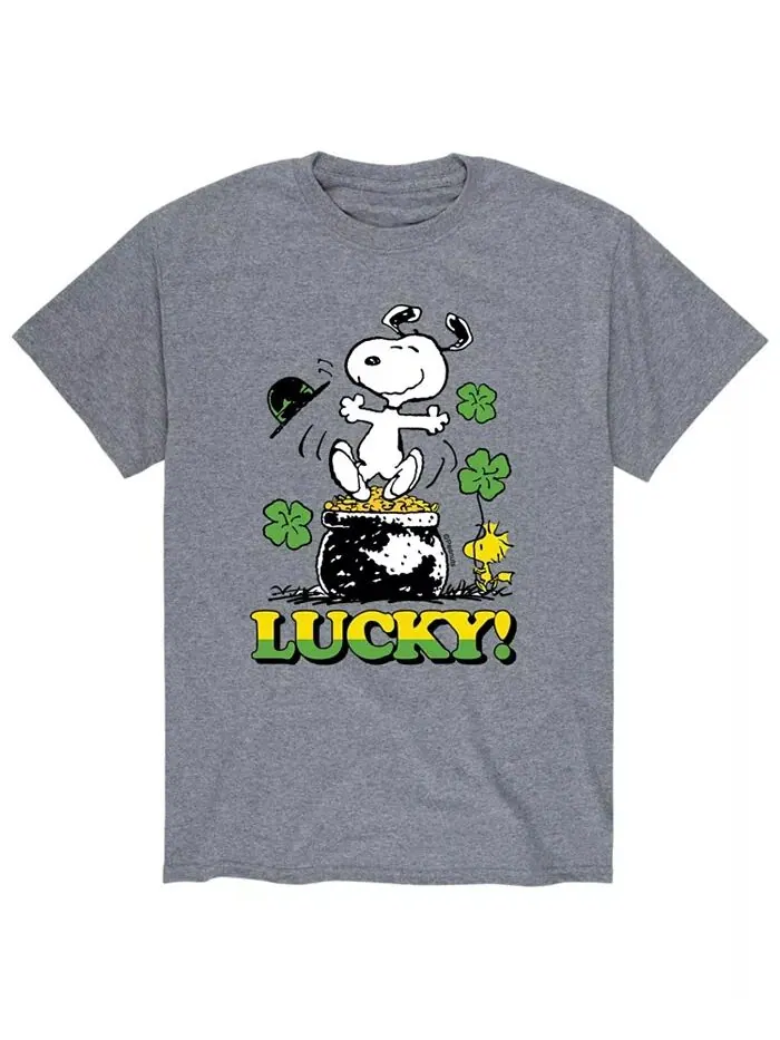 Мужская футболка Peanuts Lucky AIRWAVES — изображение 1 из 2, серый