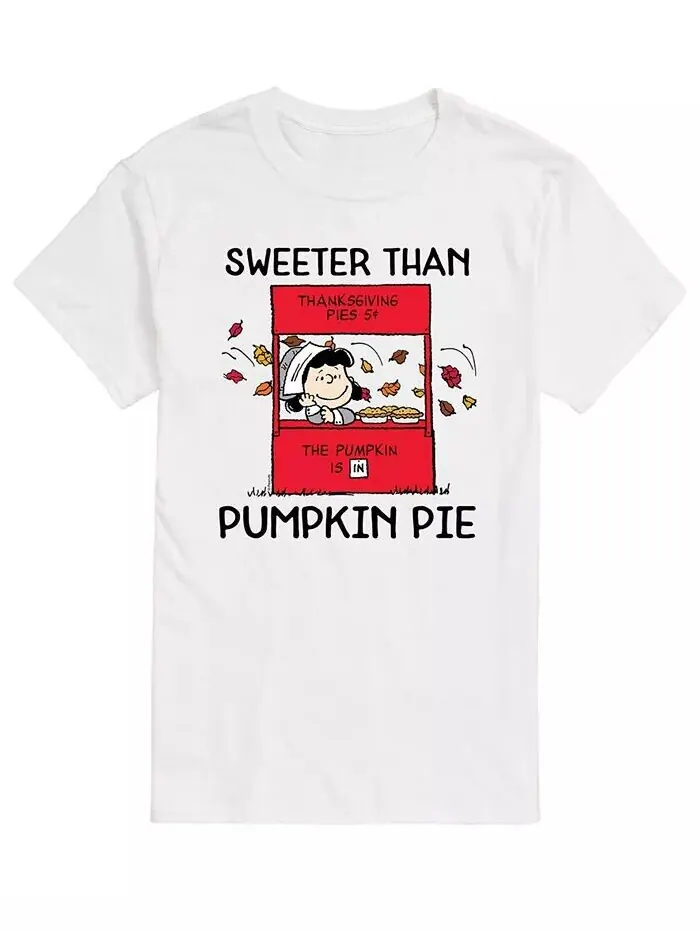 Футболка мужская с коротким рукавом Peanuts Sweeter Than Pumpkin Pie AIRWAVES — изображение 1 из 2, белый