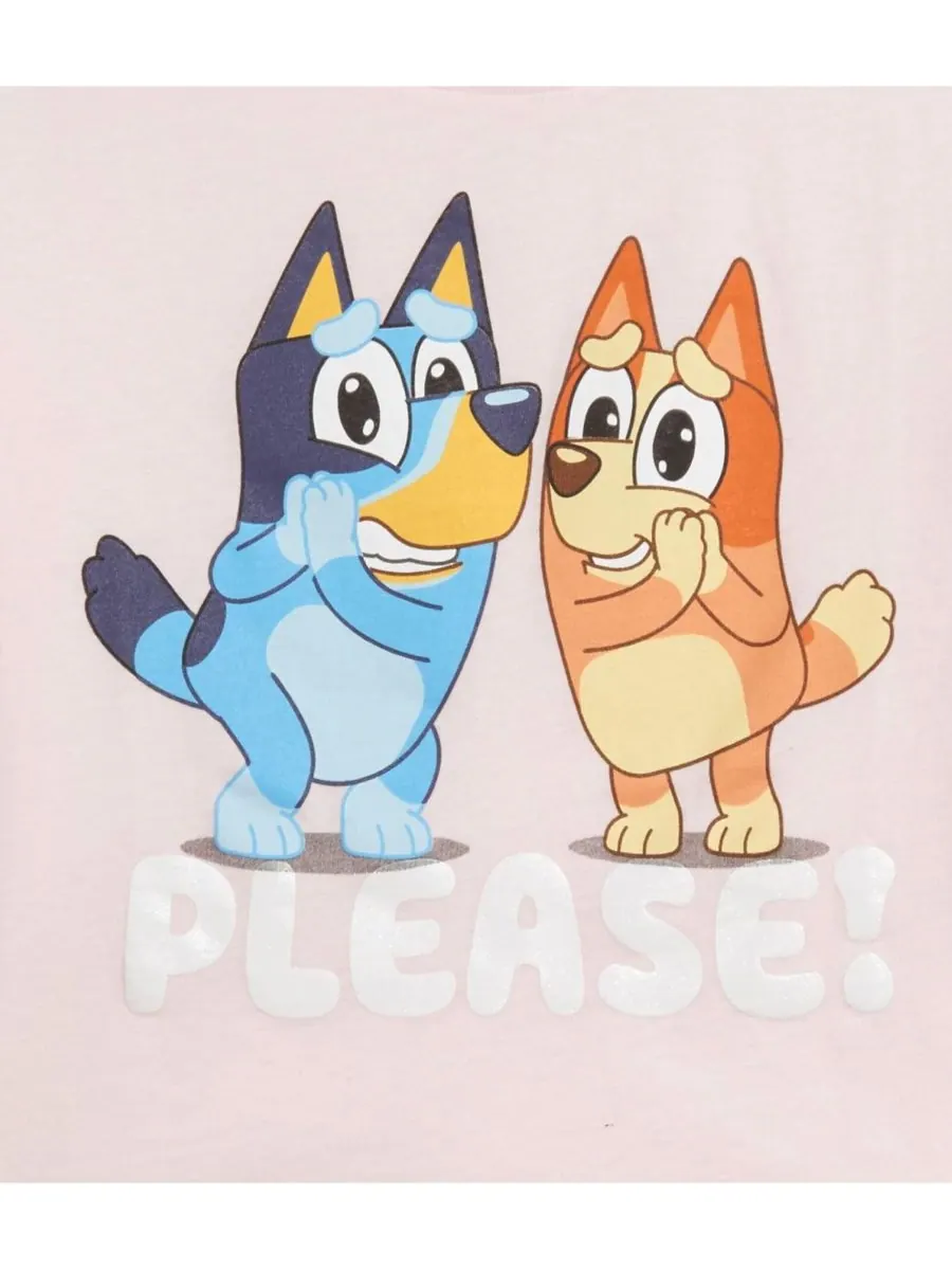 Футболка для маленьких девочек Bluey — изображение 2 из 2, розовый