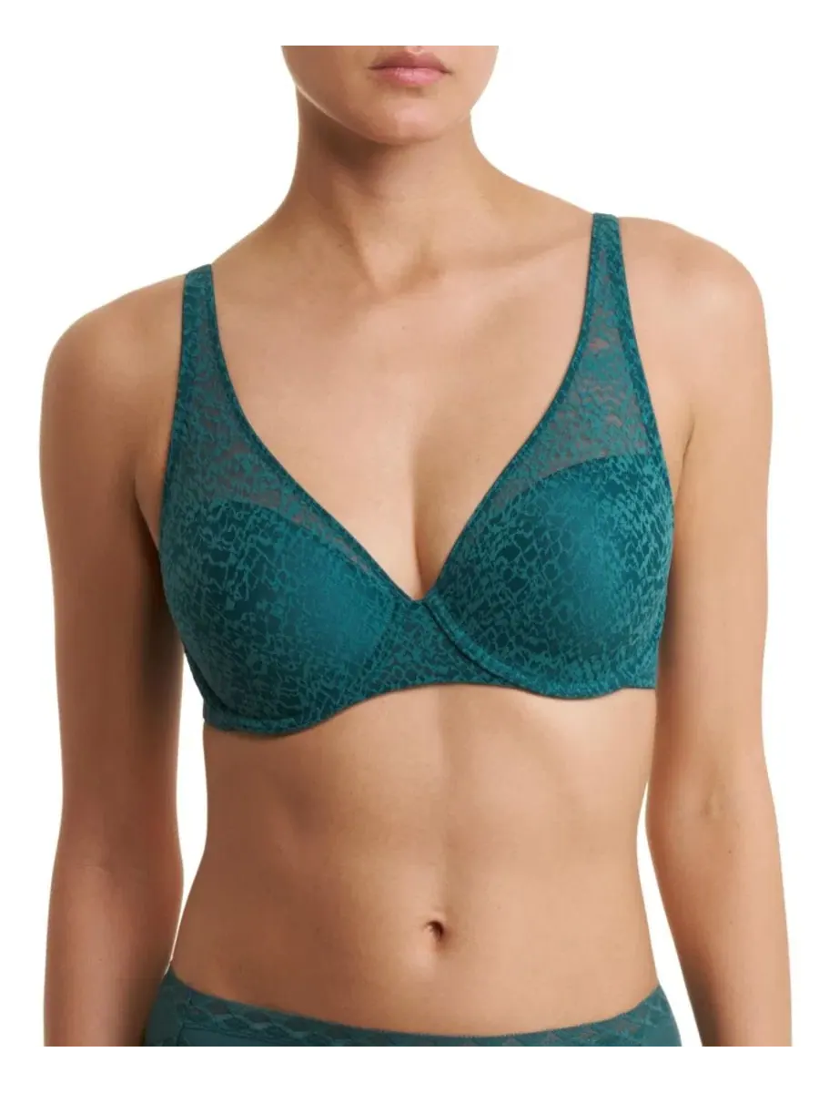 Бюстгальтер T-Shirt с кружевом Pretty Smooth Lacey Natori — изображение 1 из 5, синий