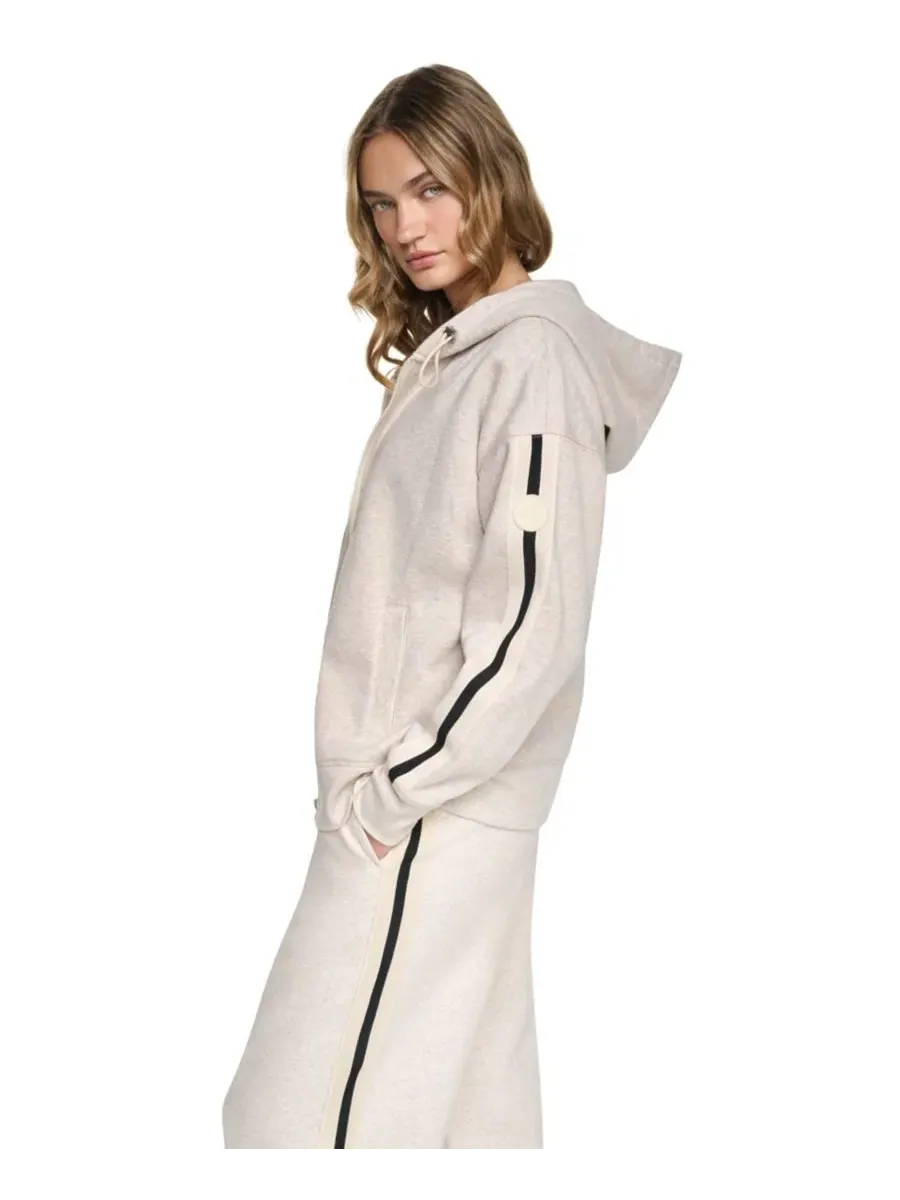 Женская худи с полной застежкой-молнией DKNY Sport, Cortado Heather — изображение 3 из 4
