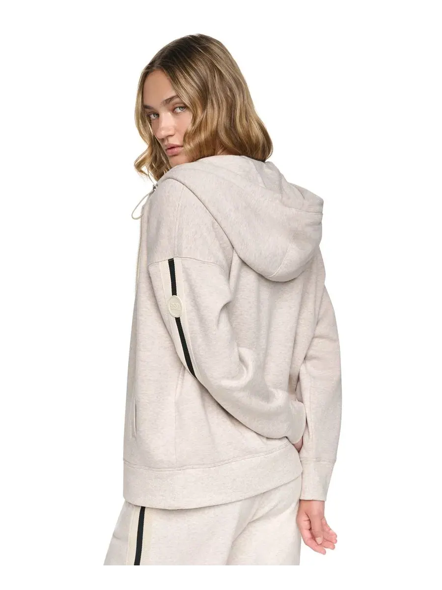 Женская худи с полной застежкой-молнией DKNY Sport, Cortado Heather — изображение 4 из 4