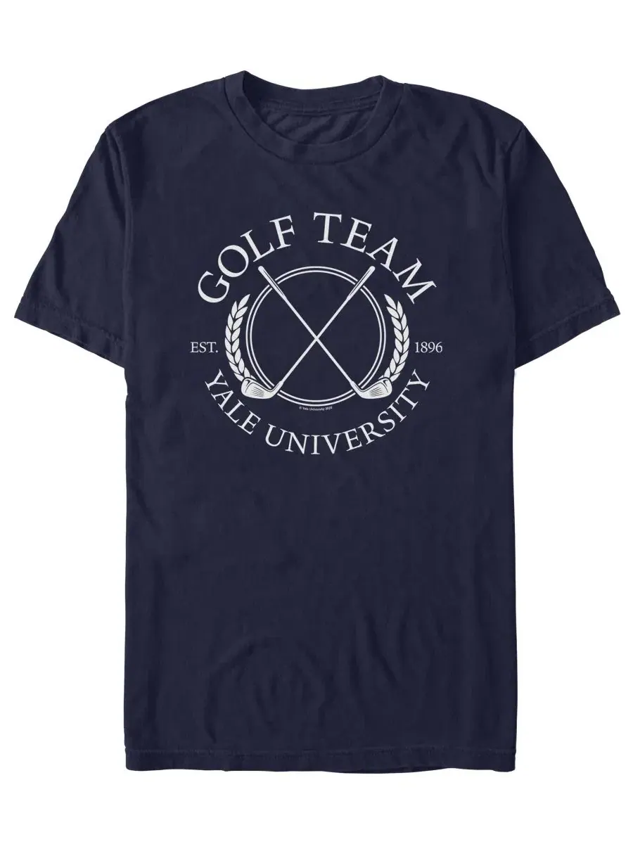 Футболка с принтом Yale University Golf Team Crossed Clubs Fifth Sun — изображение 1 из 3, темно-синий