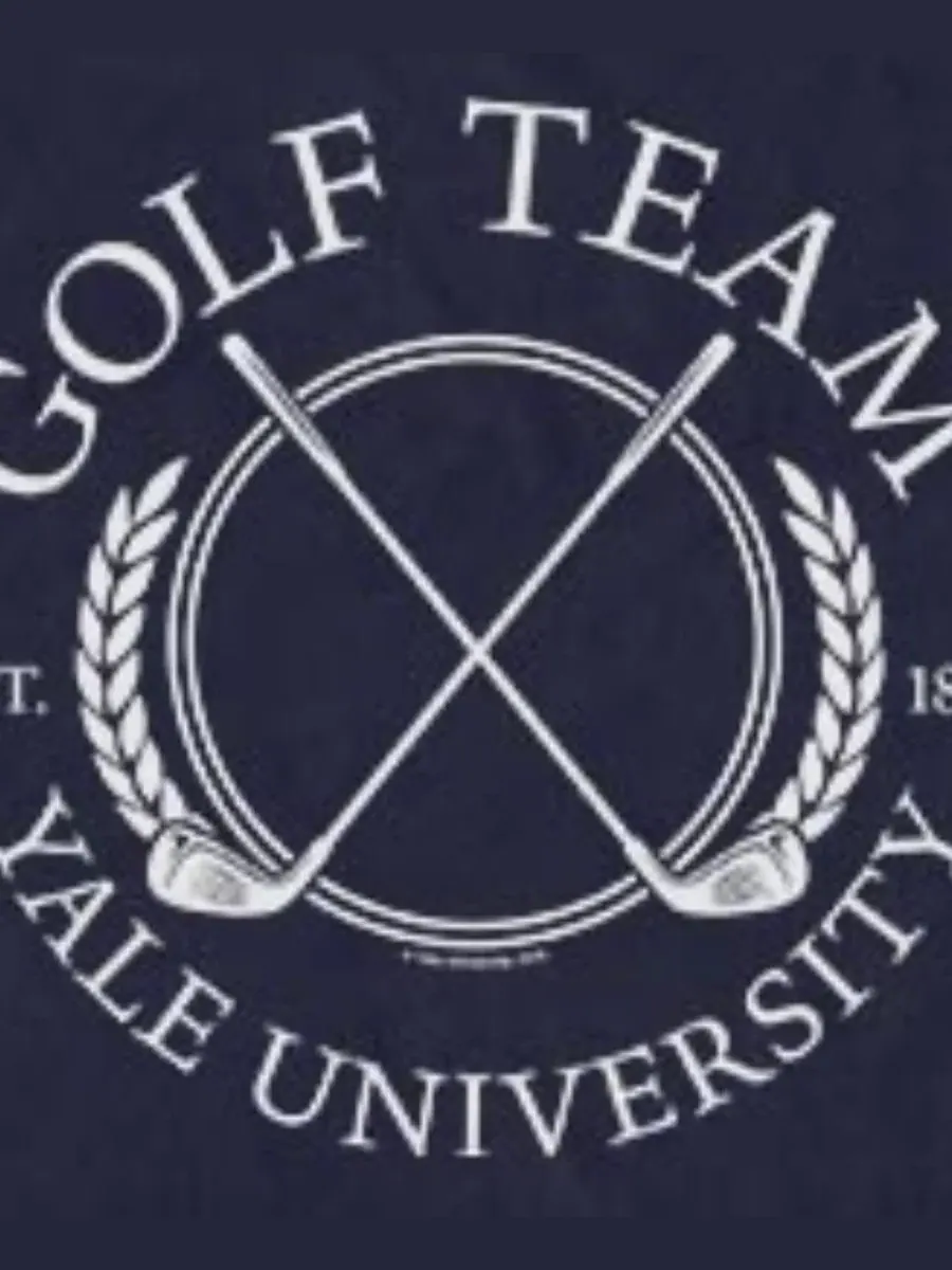Футболка с принтом Yale University Golf Team Crossed Clubs Fifth Sun — изображение 3 из 3, темно-синий