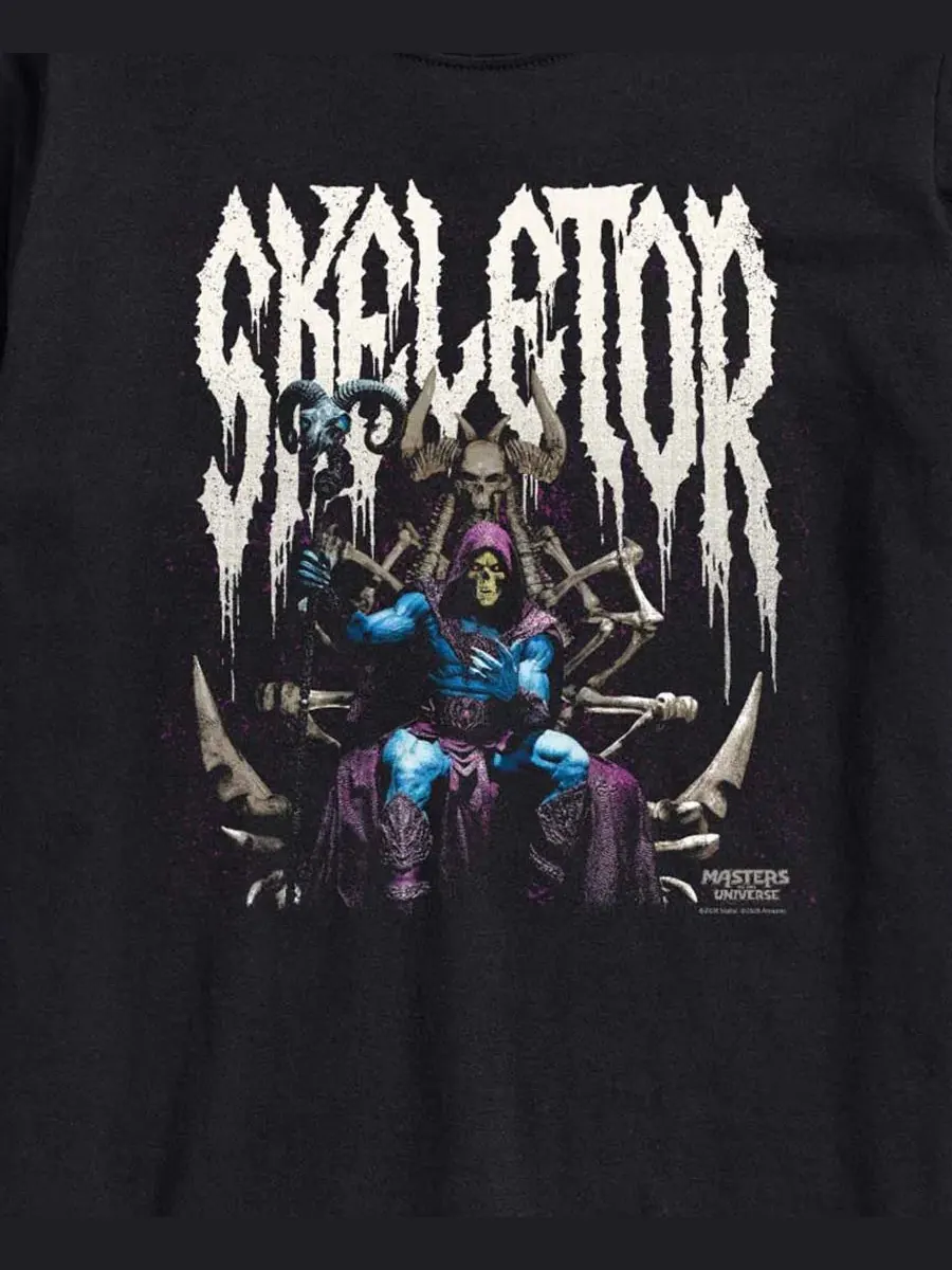 Футболка с принтом Skeletor Throne AIRWAVES — изображение 3 из 3, черный