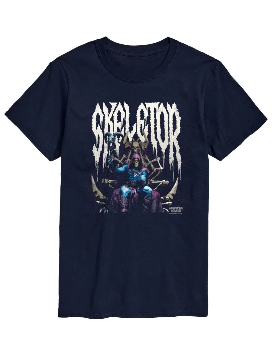 Футболка с принтом Skeletor Throne AIRWAVES — изображение 1 из 3, темно-синий