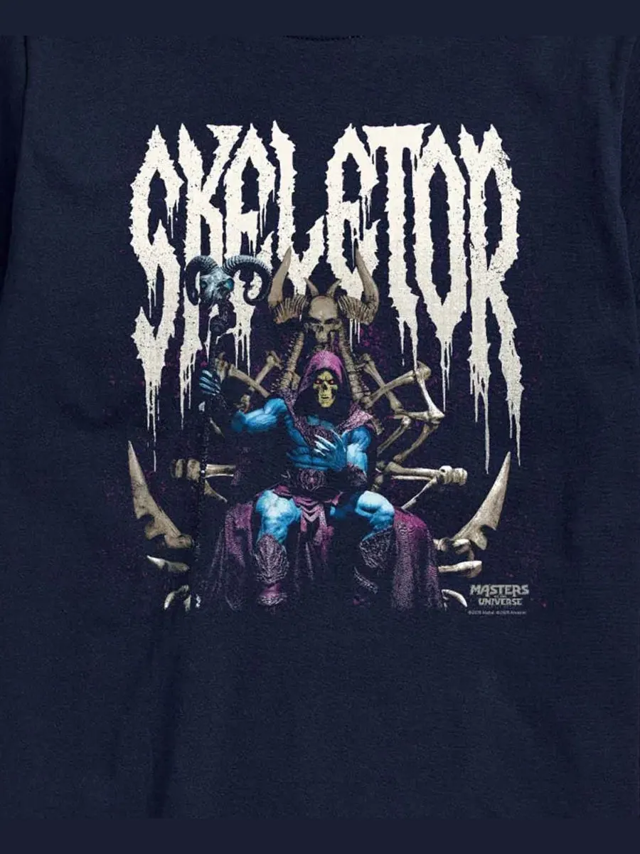 Футболка с принтом Skeletor Throne AIRWAVES — изображение 3 из 3, темно-синий
