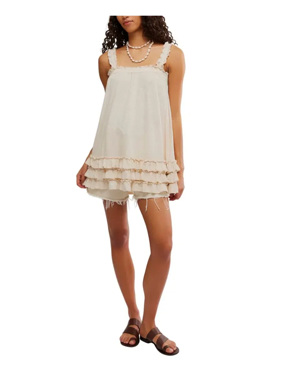 Туника свободного кроя Spring Tide Free People — изображение 2 из 5, чайный
