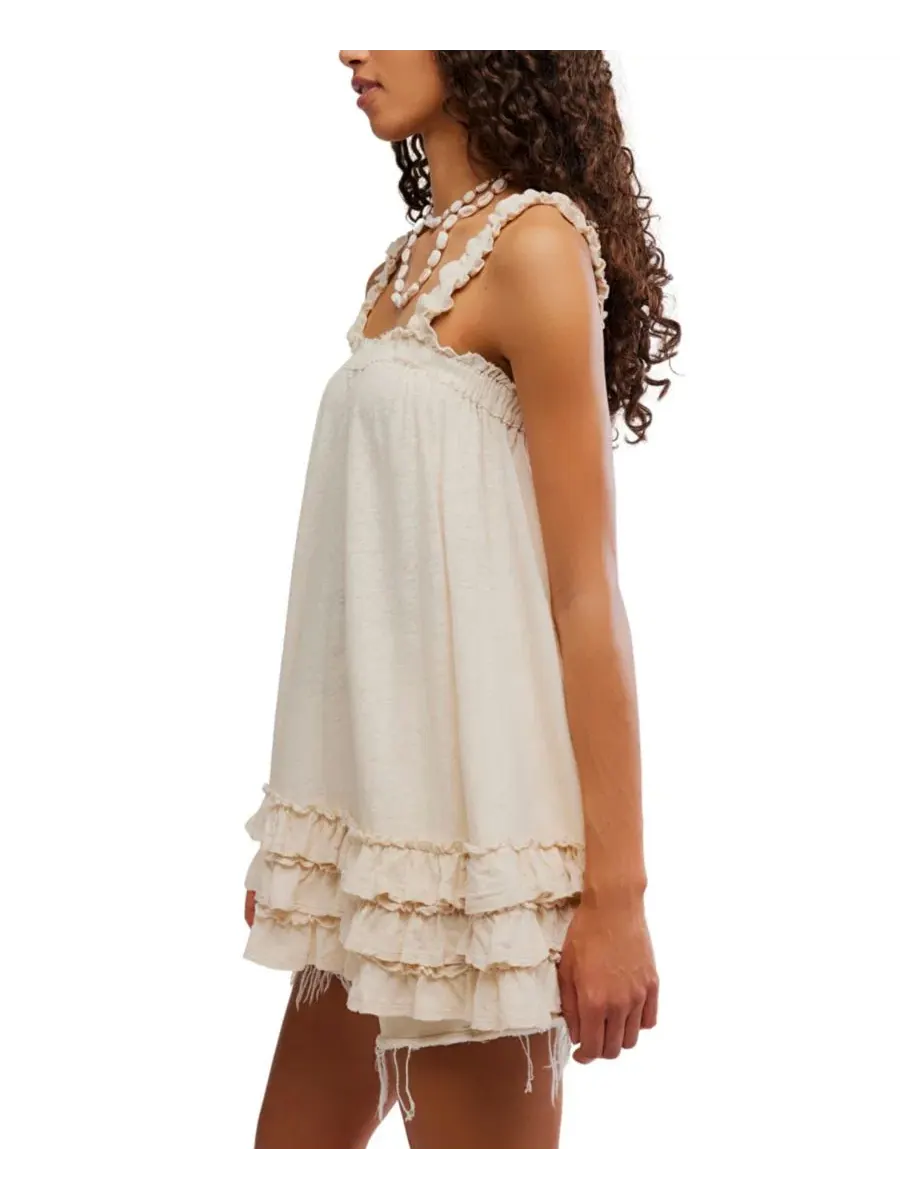 Туника свободного кроя Spring Tide Free People — изображение 3 из 5, чайный