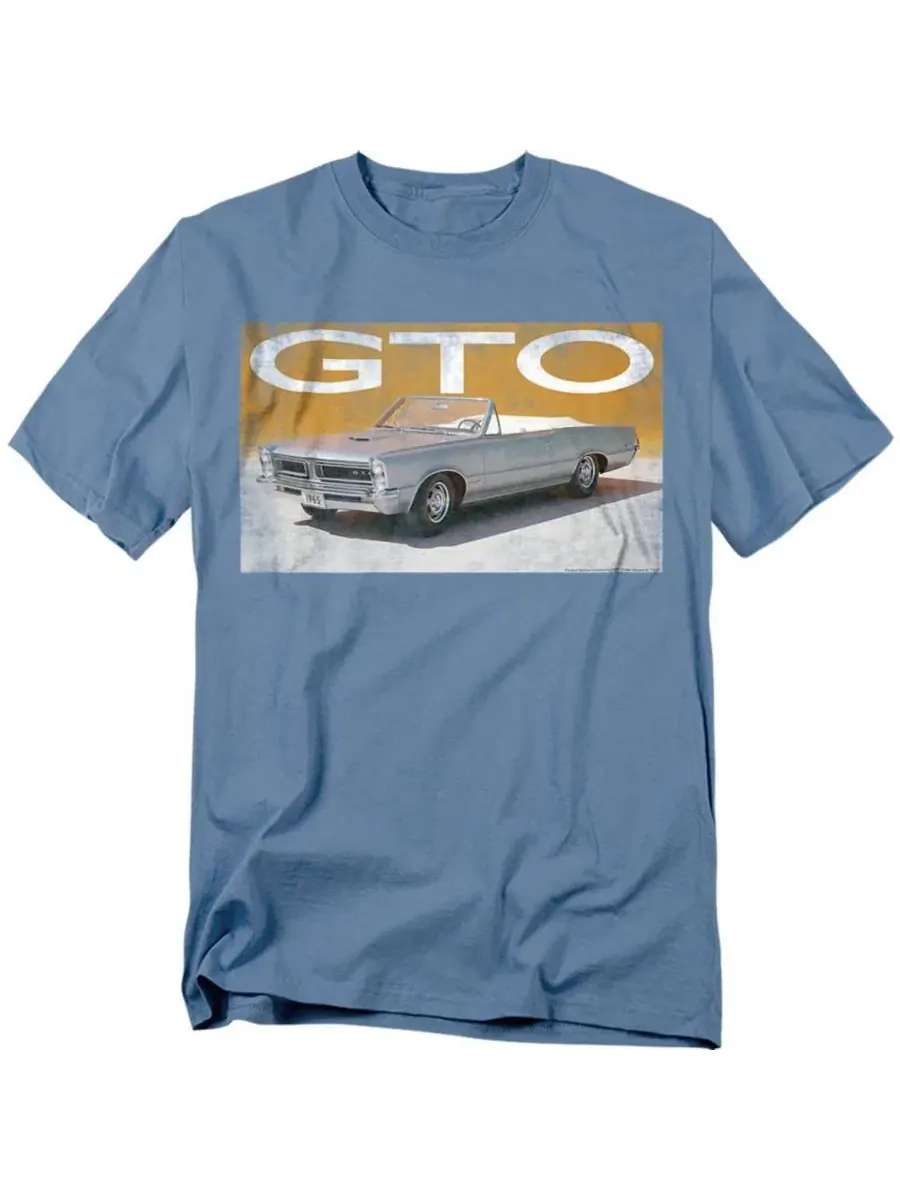 Футболка с принтом Pontiac GTO Logovision — изображение 1 из 3, синий