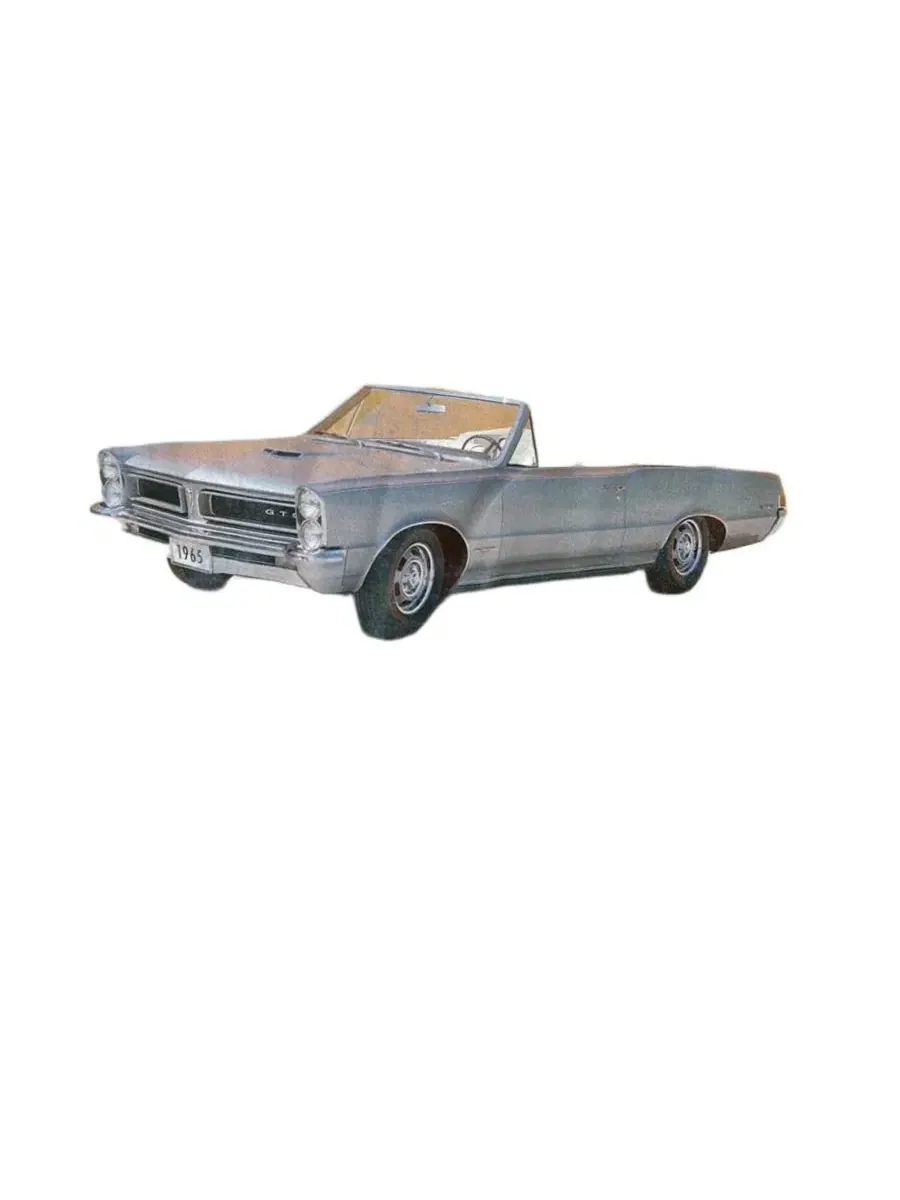 Футболка с принтом Pontiac GTO Logovision — изображение 3 из 3, синий