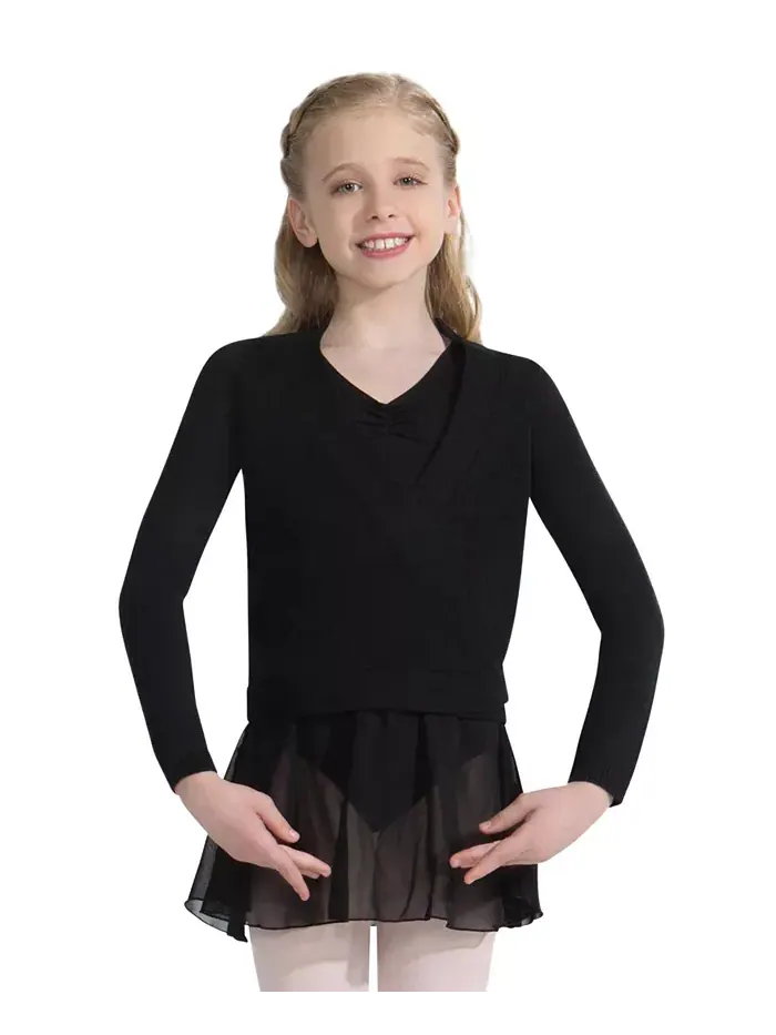 Детский вязаный кардиган - для девочек Capezio — изображение 1 из 4, черный