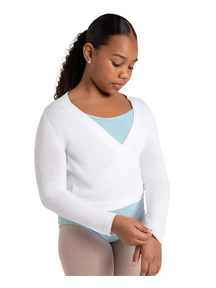 Детский вязаный кардиган - для девочек Capezio — изображение 1 из 4, белый