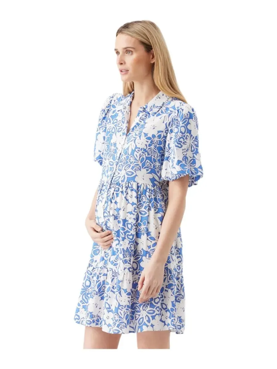 Льняное платье для беременных Ripe Nahla Ripe Maternity — изображение 3 из 6, белый