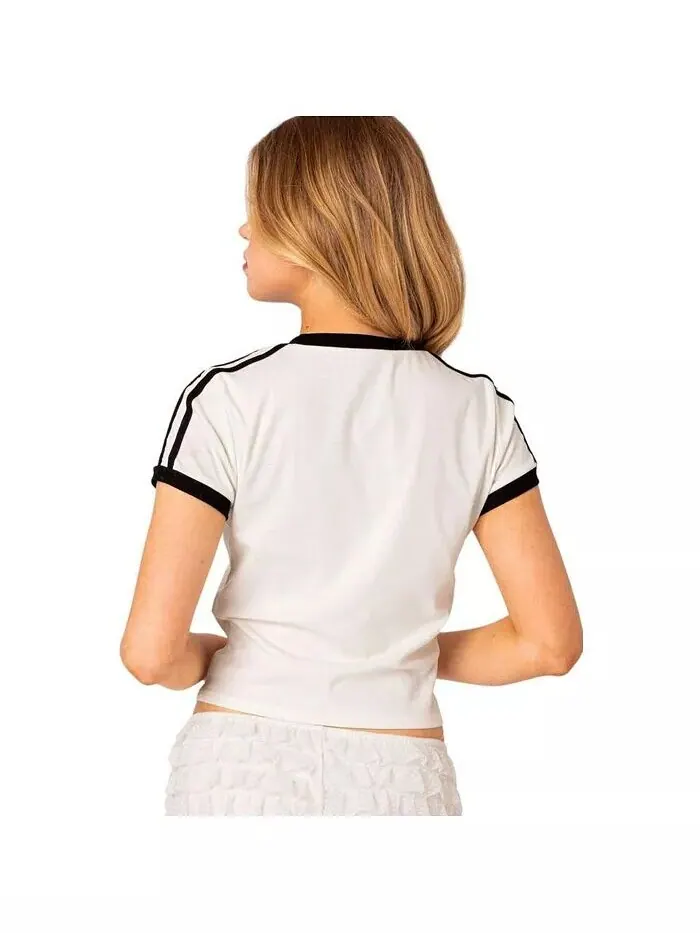 Женская футболка Kassidy Contrast Edikted — изображение 3 из 3, белый
