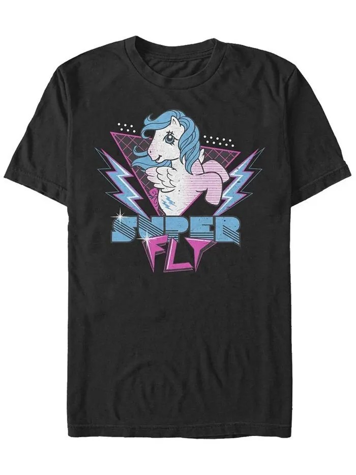 Мужская футболка с короткими рукавами Super Fly Pony Fifth Sun — изображение 1 из 1, черный