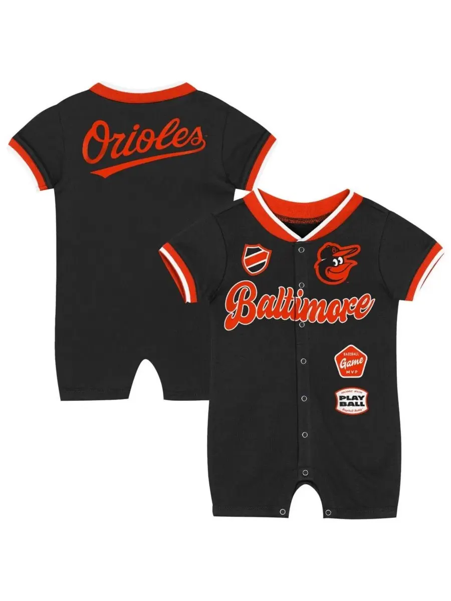 Детский черный комбинезон Baltimore Orioles для мальчиков и девочек Outerstuff — изображение 1 из 3