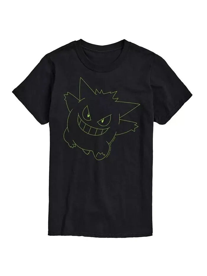 Мужская футболка с короткими рукавами Hybrid Apparel Gengar Big Face AIRWAVES — изображение 1 из 3, черный