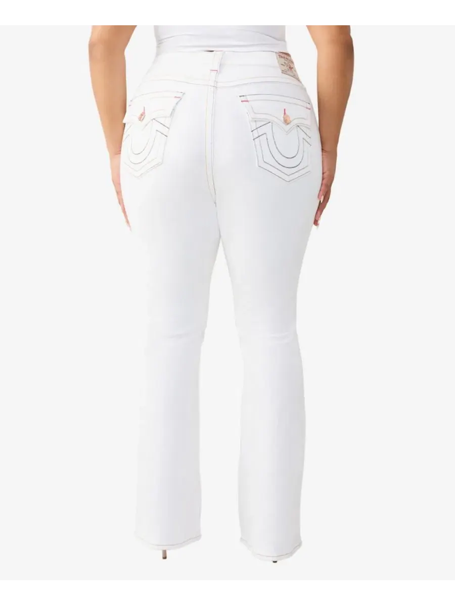 Джинсы Becca Bootcut Flap Jeans больших размеров True Religion — изображение 3 из 3, белый