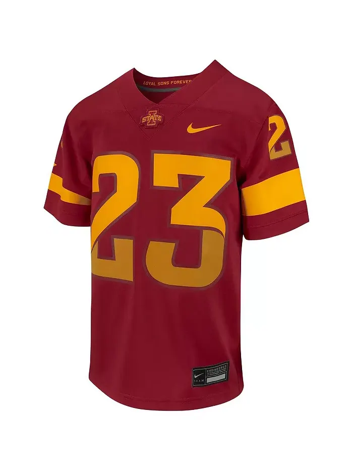 Футболка игровая реплика Big Boys #23 Iowa State Cyclones Untouchable Nike — изображение 5 из 5, белый