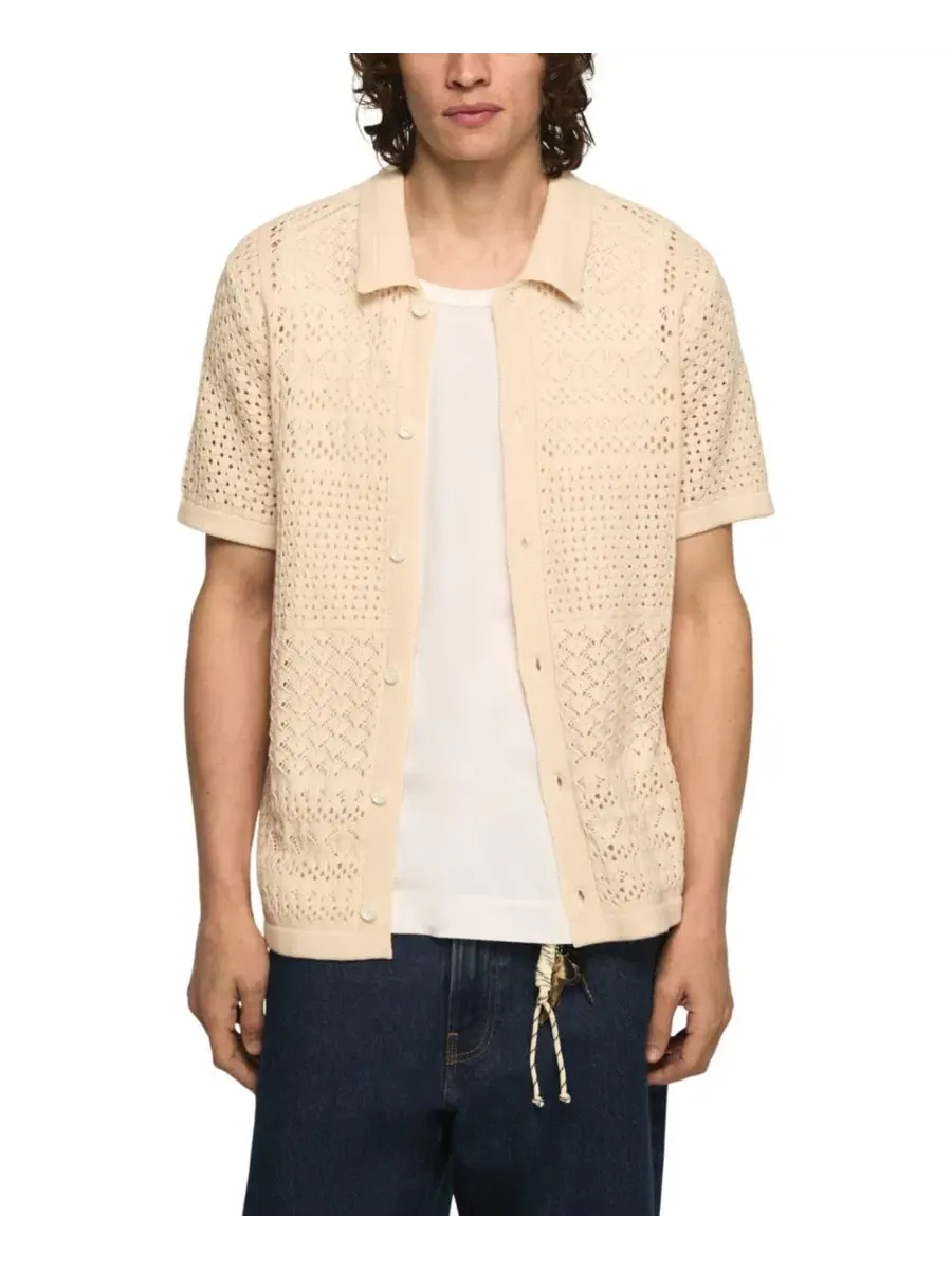 Мужская вязаная рубашка на пуговицах Lucky Brand