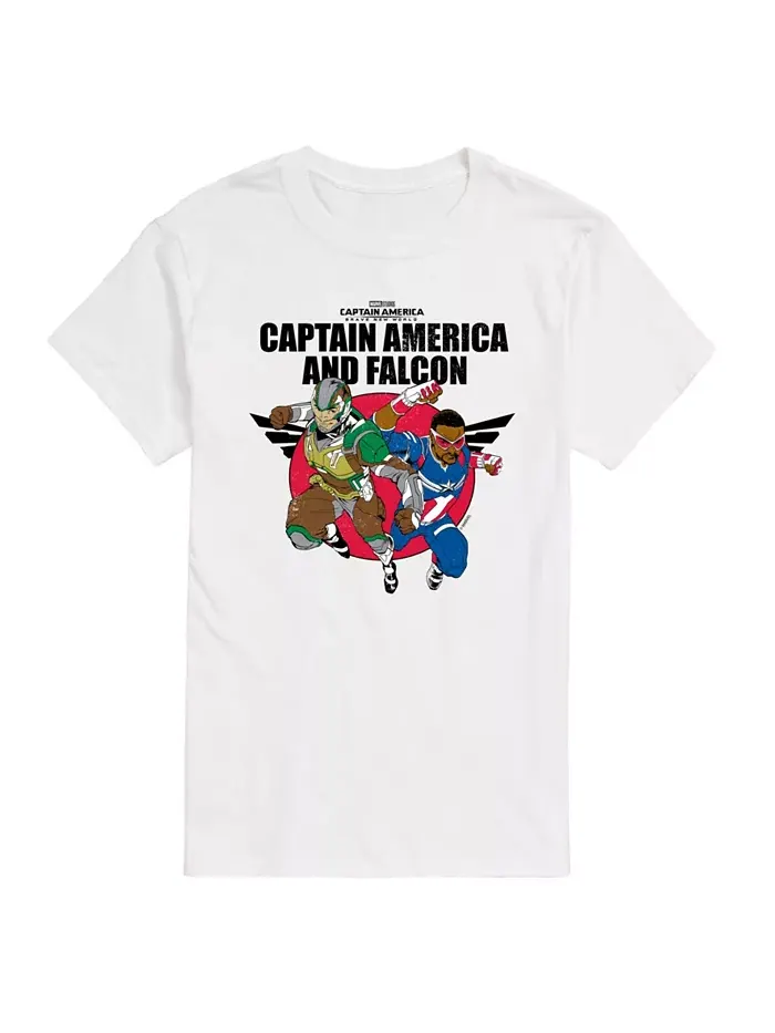 Мужская футболка с коротким рукавом Captain America Brave New World Falcon AIRWAVES — изображение 1 из 3, белый
