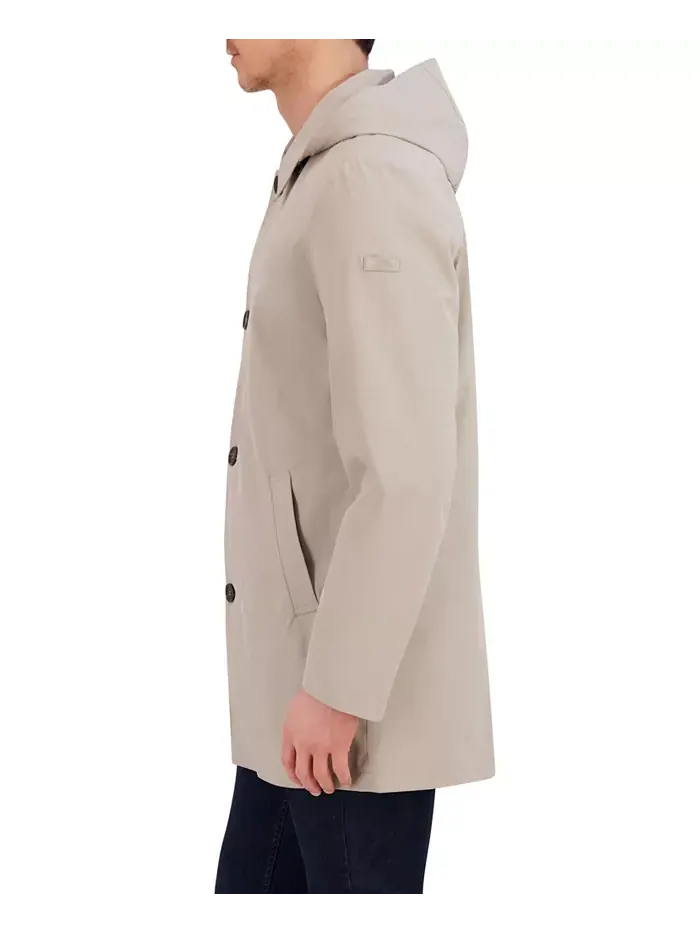 Мужское дождевое пальто Rain Tek Transitional с отстегивающимся капюшоном Vince Camuto — изображение 2 из 6, цементный