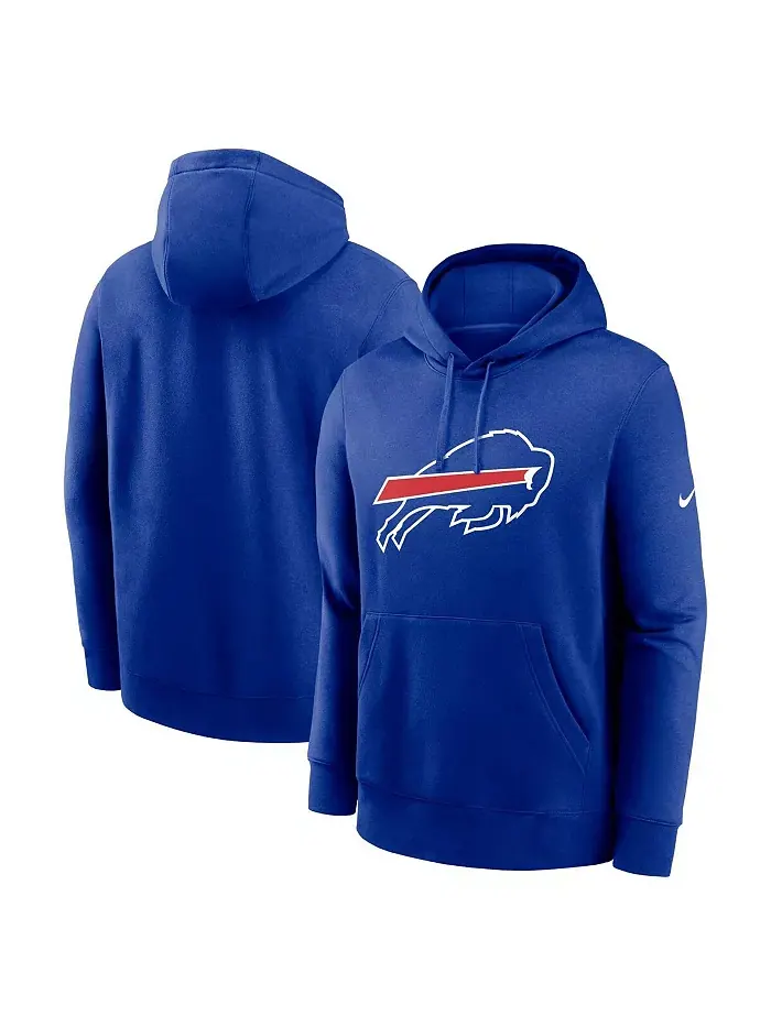 Мужская толстовка с капюшоном Buffalo Bills Club Logo Nike — изображение 1 из 3, королевский
