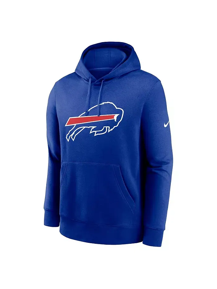 Мужская толстовка с капюшоном Buffalo Bills Club Logo Nike — изображение 2 из 3, королевский