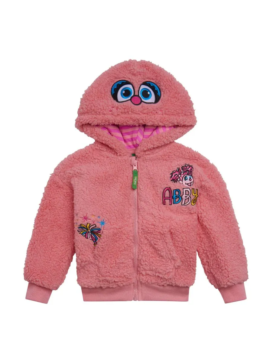 Детская толстовка на молнии для девочек Sesame Street, Abby cadabby — изображение 1 из 6, розовый