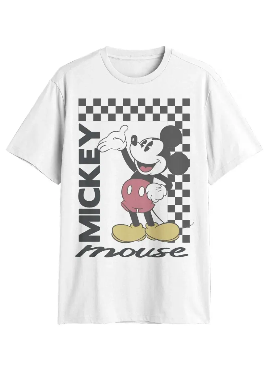 Футболка с коротким рукавом Mickey Classic Checkered Fifth Sun — изображение 1 из 3, белый