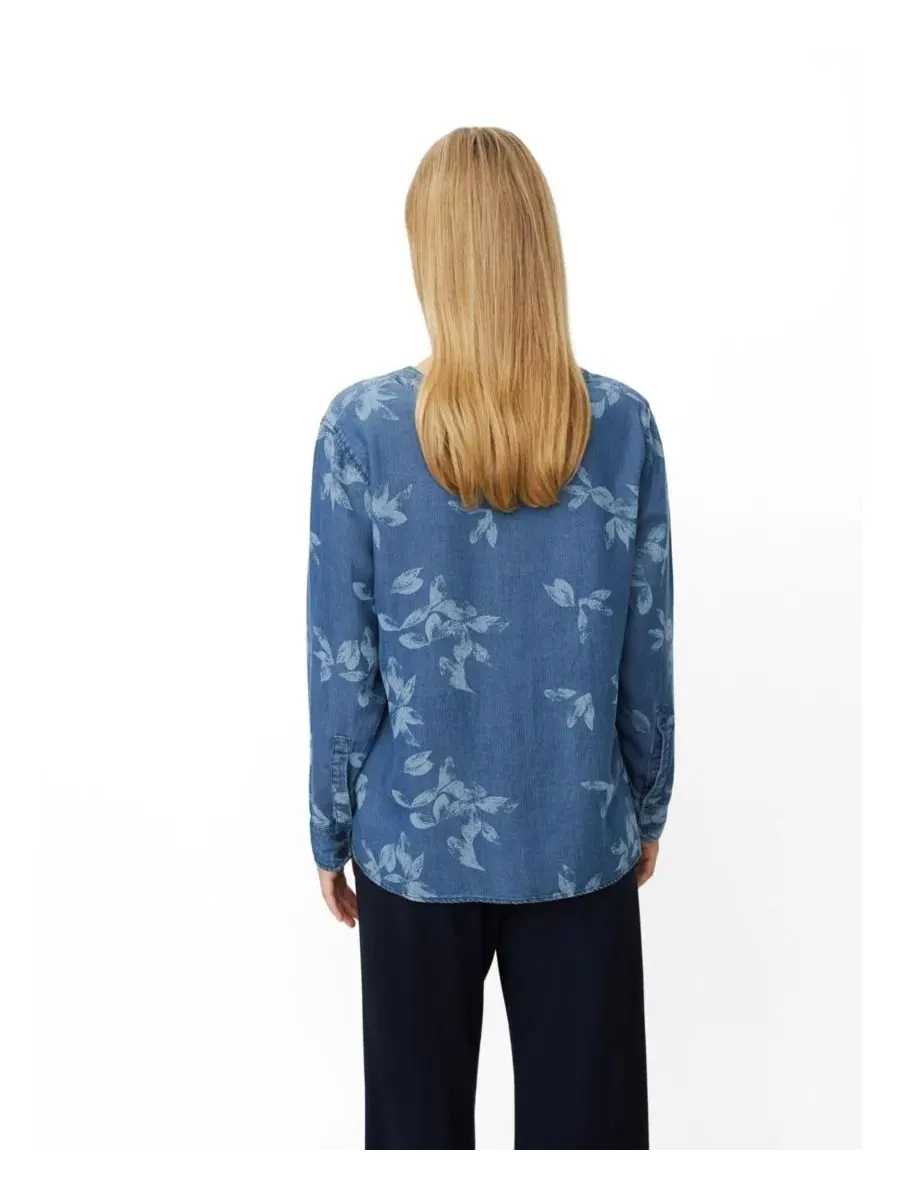 Блузка с длинным рукавом MaDariane Floral Long-Sleeve Denim Blouse Masai Copenhagen — изображение 3 из 6