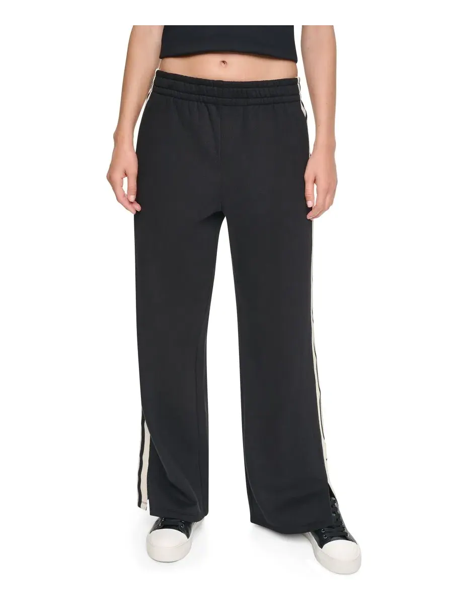 Спортивные брюки прямого кроя с текстурированной лентой DKNY Sport
