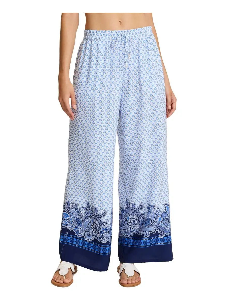Штаны-кюлоты с принтом Paisley Daze Tommy Bahama — изображение 1 из 3, синий