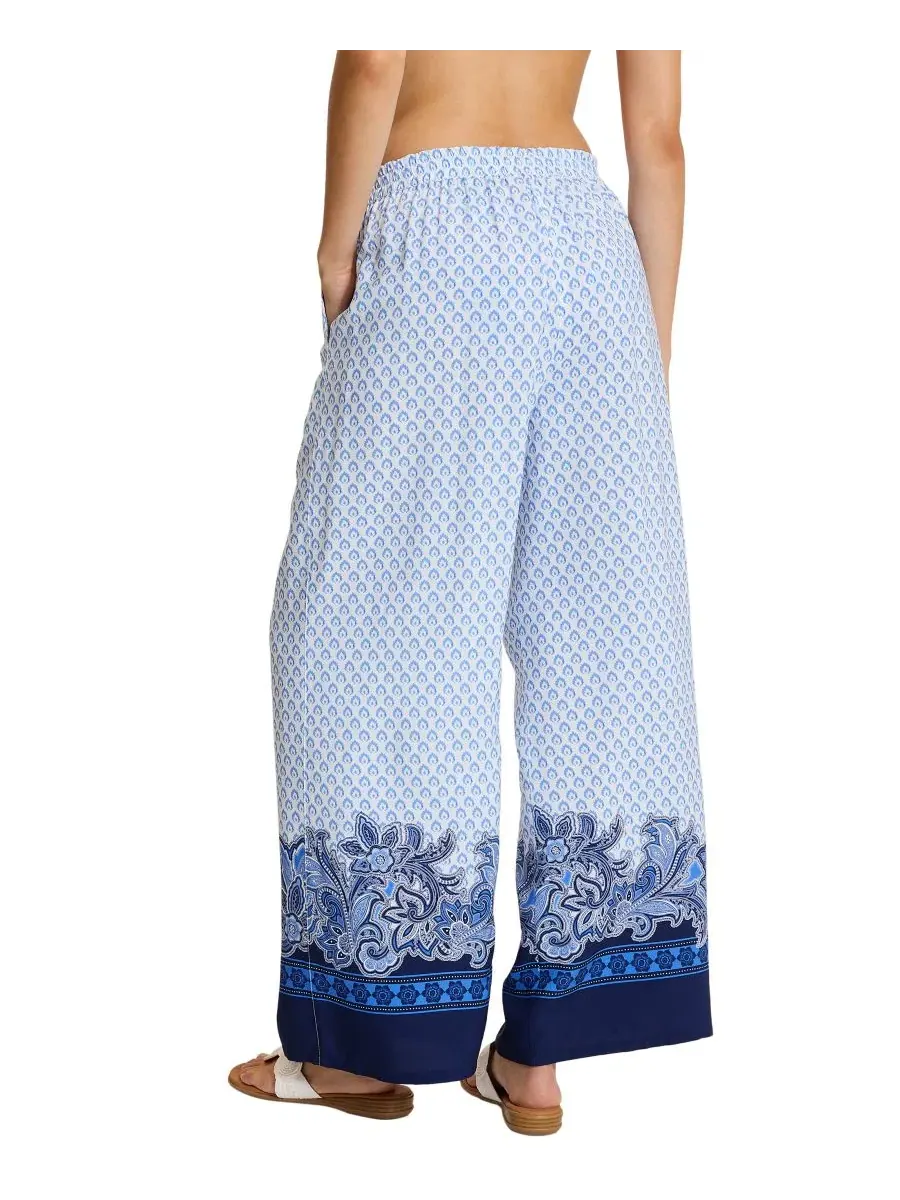 Штаны-кюлоты с принтом Paisley Daze Tommy Bahama — изображение 2 из 3, синий