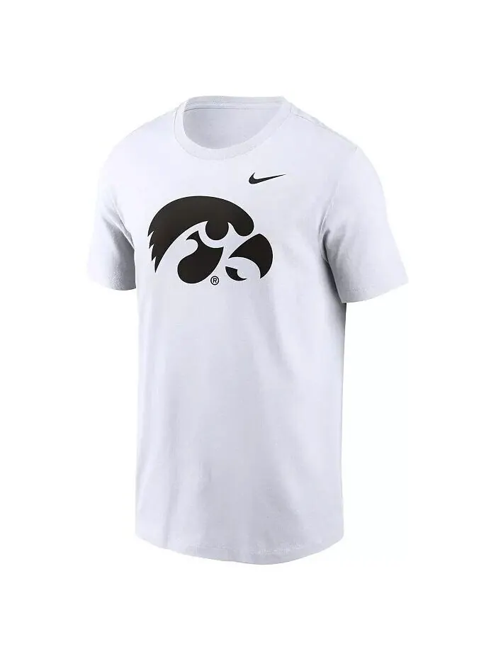Мужская футболка с логотипом Iowa Hawkeyes Primetime Evergreen Nike — изображение 3 из 5, серый