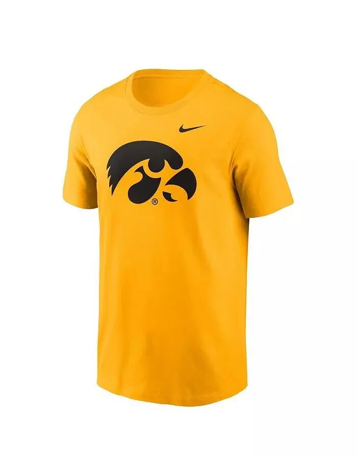 Мужская футболка с логотипом Iowa Hawkeyes Primetime Evergreen Nike — изображение 5 из 5, серый