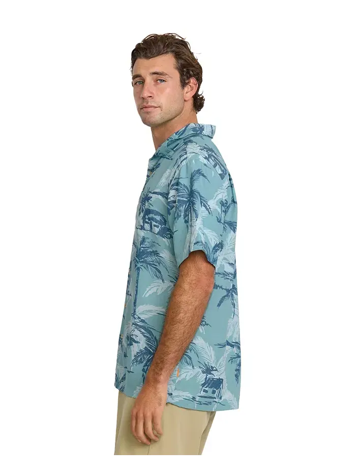 Quiksilver Мужская рубашка Off The Grid Woven Quiksilver Waterman — изображение 3 из 11, голубой
