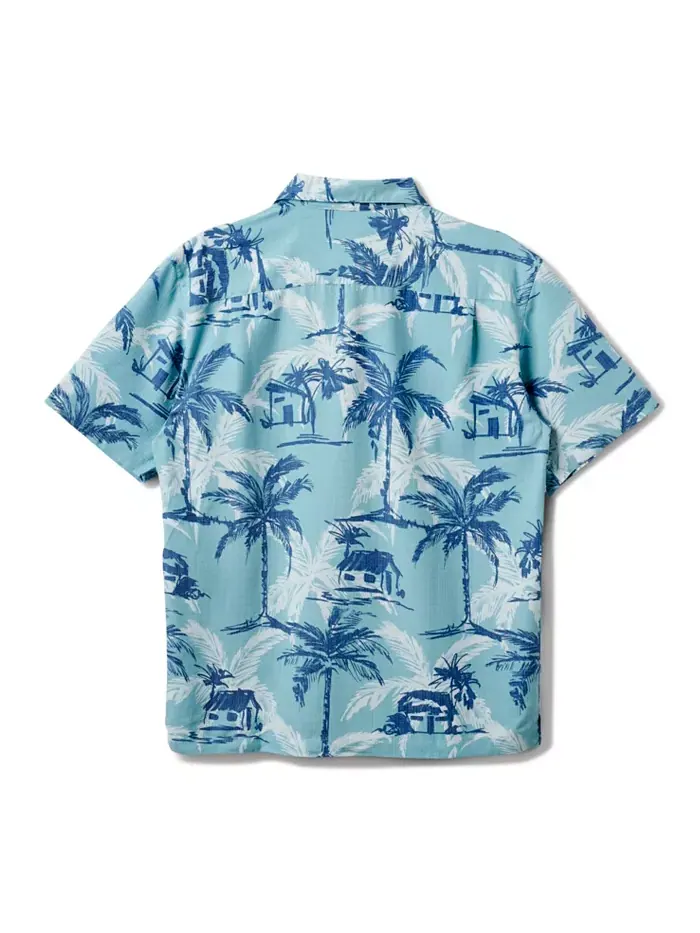 Quiksilver Мужская рубашка Off The Grid Woven Quiksilver Waterman — изображение 7 из 11, голубой