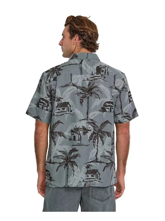 Quiksilver Мужская рубашка Off The Grid Woven Quiksilver Waterman — изображение 8 из 11, голубой