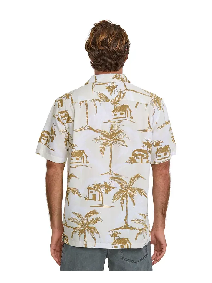 Quiksilver Мужская рубашка Off The Grid Woven Quiksilver Waterman — изображение 2 из 11, белый