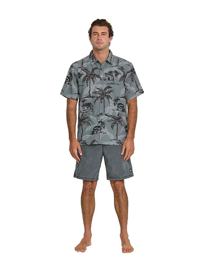 Quiksilver Мужская рубашка Off The Grid Woven Quiksilver Waterman — изображение 11 из 11, белый