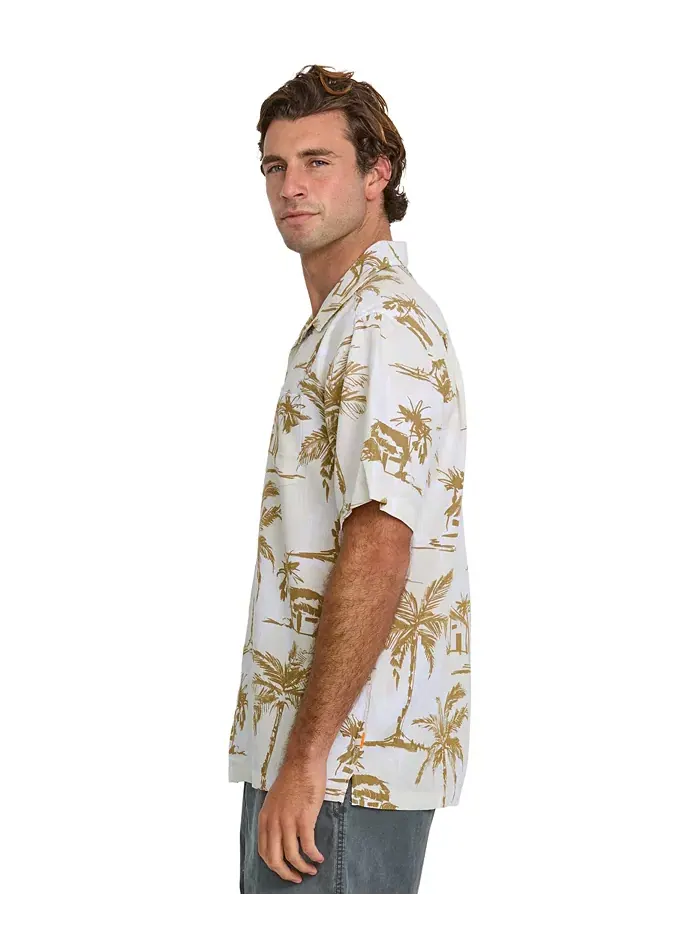 Quiksilver Мужская рубашка Off The Grid Woven Quiksilver Waterman — изображение 3 из 11, белый