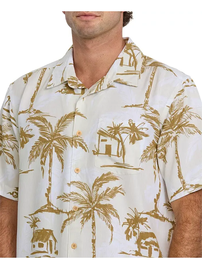 Quiksilver Мужская рубашка Off The Grid Woven Quiksilver Waterman — изображение 4 из 11, белый