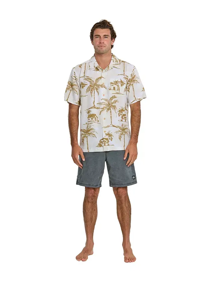 Quiksilver Мужская рубашка Off The Grid Woven Quiksilver Waterman — изображение 5 из 11, белый
