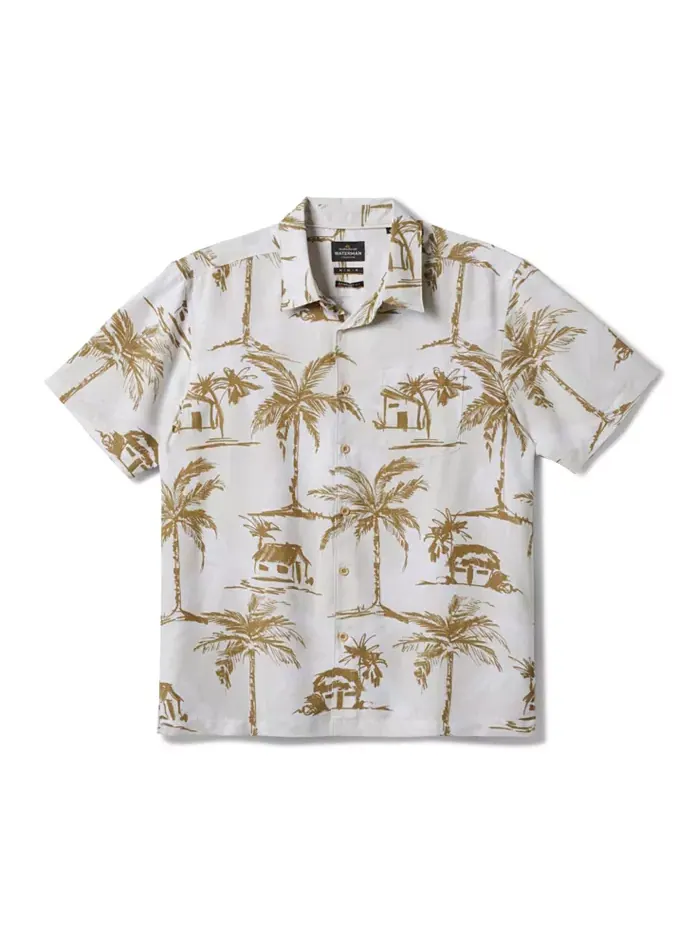 Quiksilver Мужская рубашка Off The Grid Woven Quiksilver Waterman — изображение 6 из 11, белый