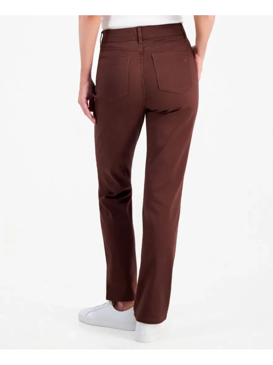 Брюки прямого кроя со средней посадкой Bay Sateen Straight Mid-Rise Nautica, Chicory — изображение 3 из 3