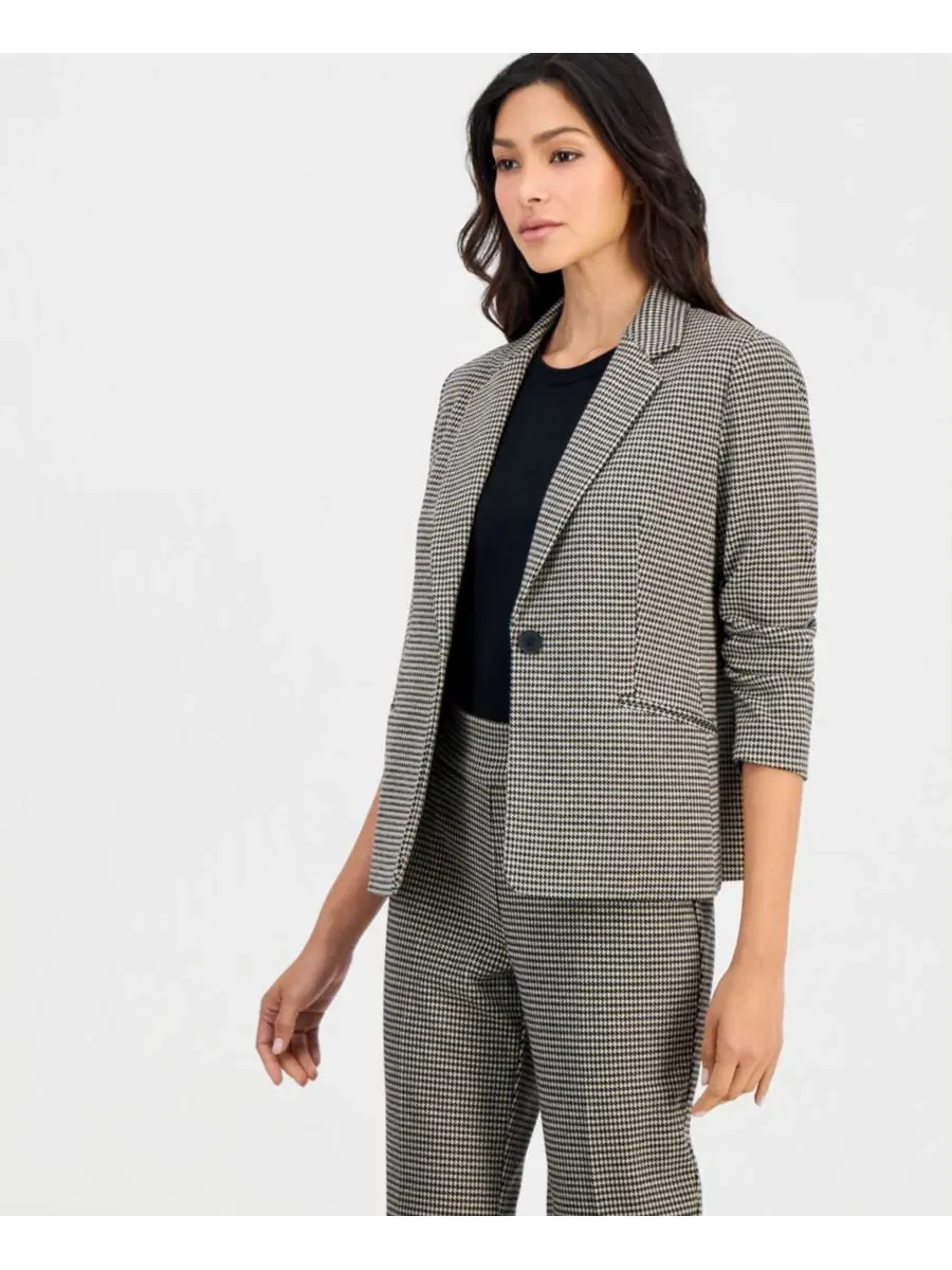 Комплект из жакета и брюк Anne Klein Essentials — изображение 3 из 4, черный